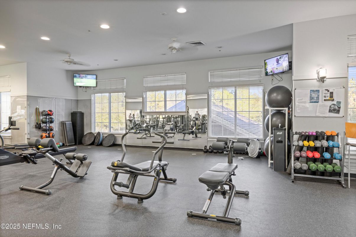 Fitness Equipment, Interior, Recessed Lighting
