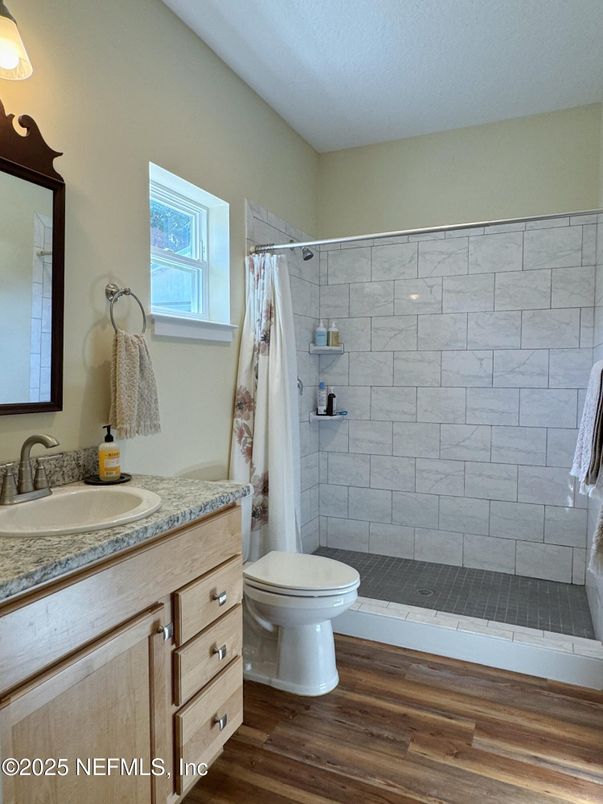 Bathroom, Interior, Wood Texture Flooring