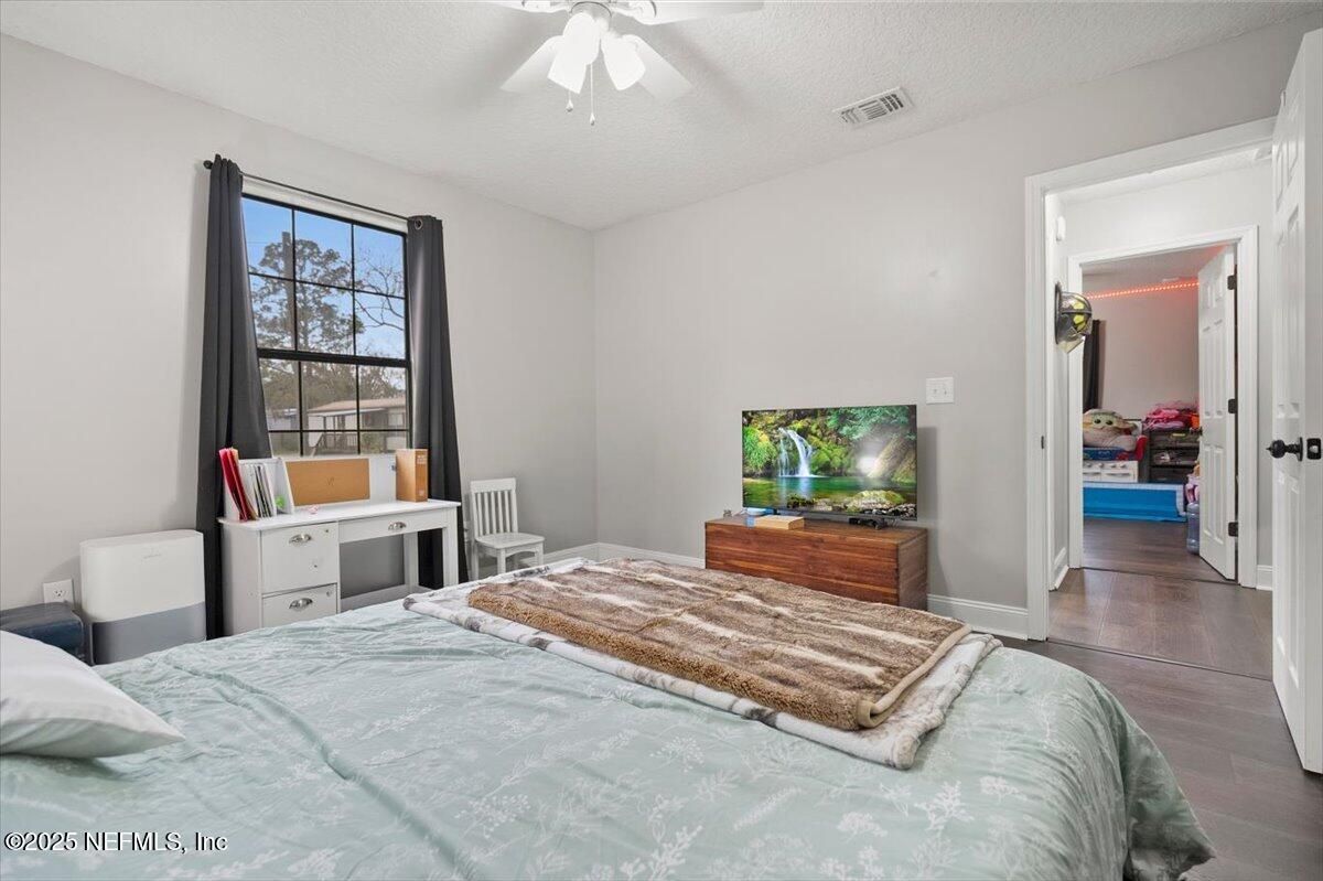Bedroom, Interior, Wood Texture Flooring