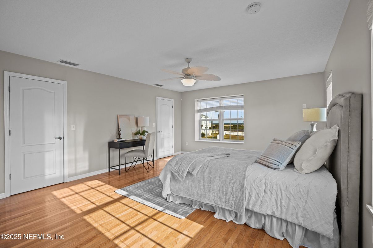 Bedroom, Interior, Wood Texture Flooring
