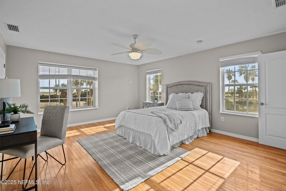 Bedroom, Home Office, Interior, Wood Texture Flooring