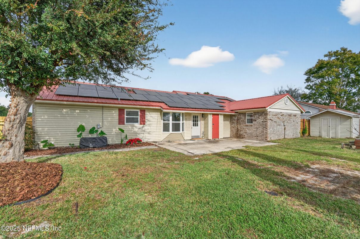 Backyard, Exterior, Solar Panels