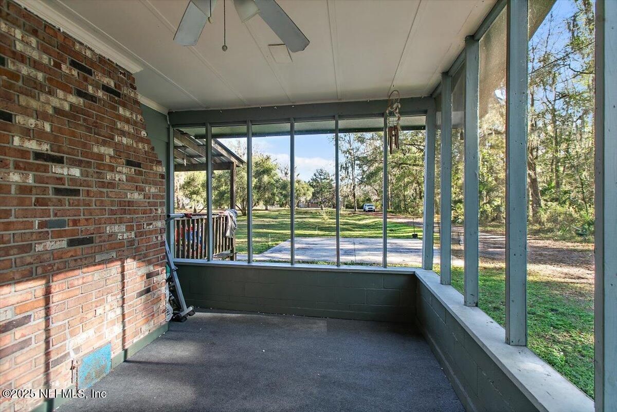 Interior, Stone Walls, Sun Room