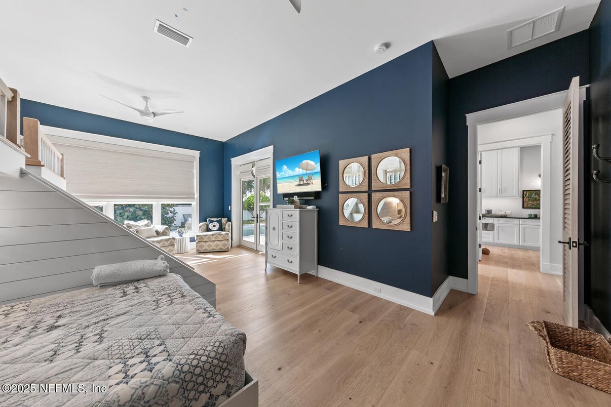 Bedroom, Interior, Wood Texture Flooring