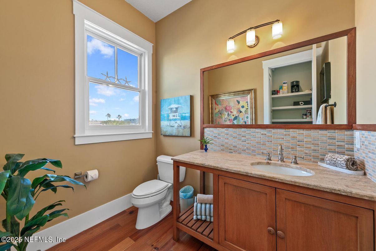 Bathroom, Interior, Wood Texture Flooring