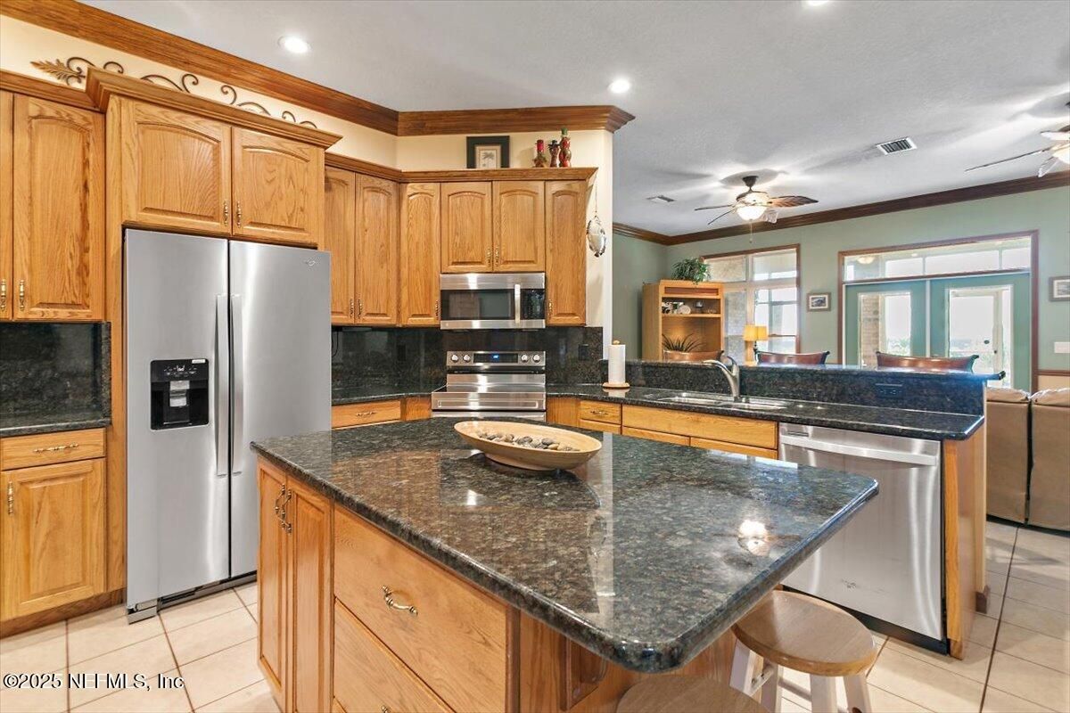 Interior, Kitchen, Recessed Lighting, Stainless Steel Appliances