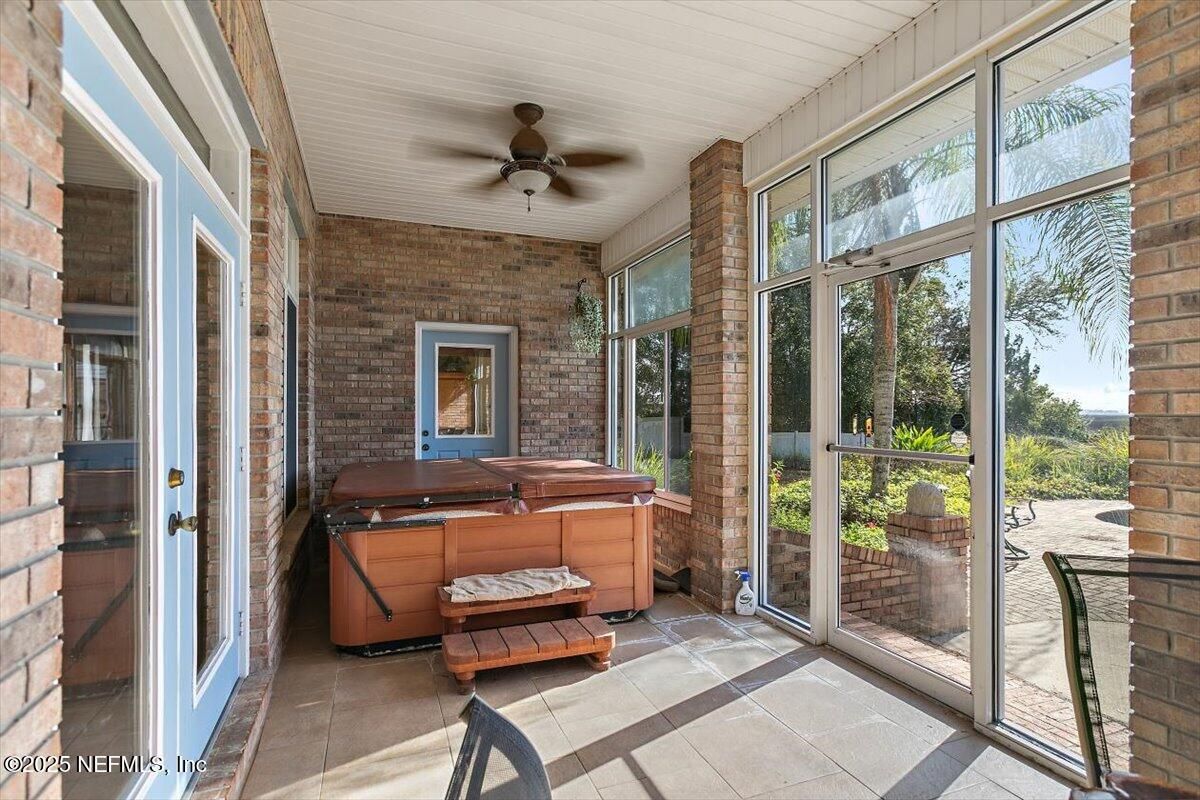 Hot Tub, Interior, Stone Walls, Sun Room