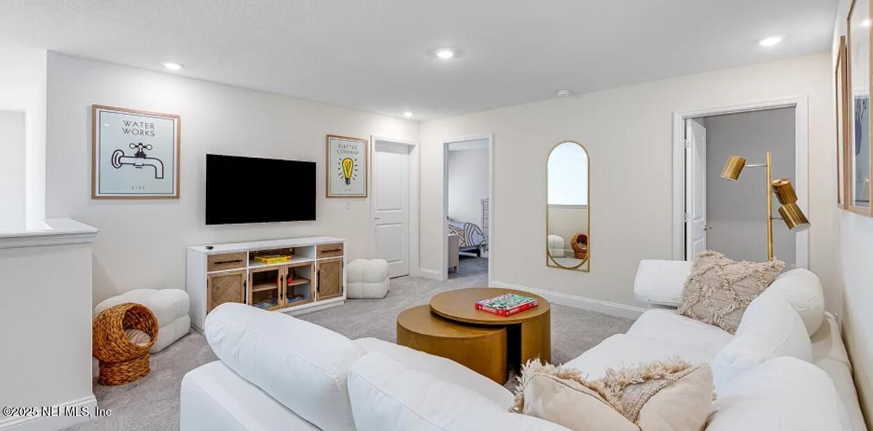 Interior, Living room, Recessed Lighting