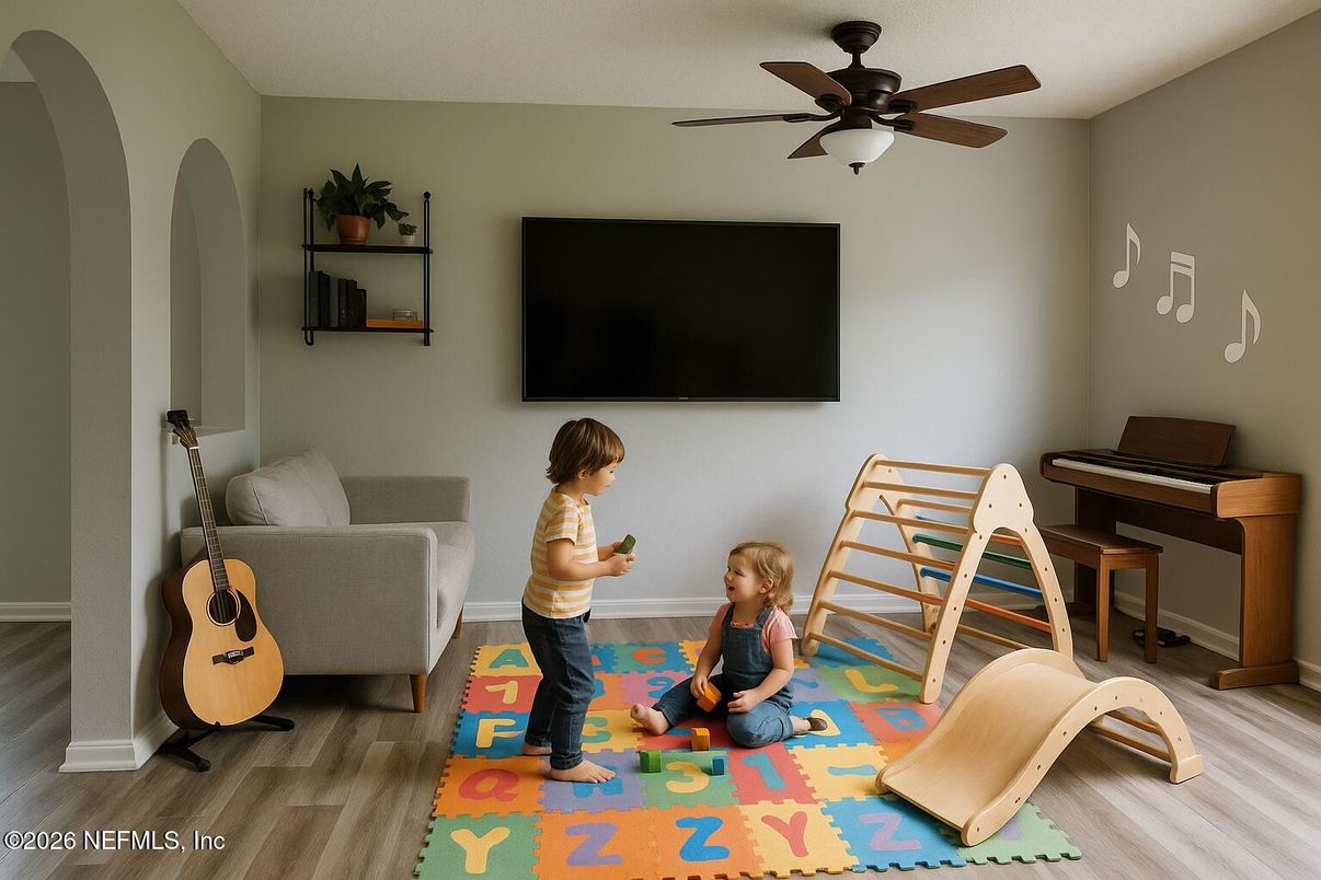 Interior, Piano, Wood Texture Flooring