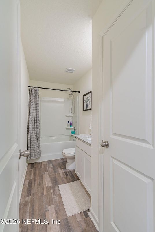 Bathroom, Interior, Wood Texture Flooring