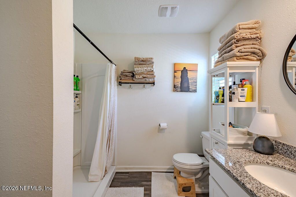 Bathroom, Interior, Wood Texture Flooring