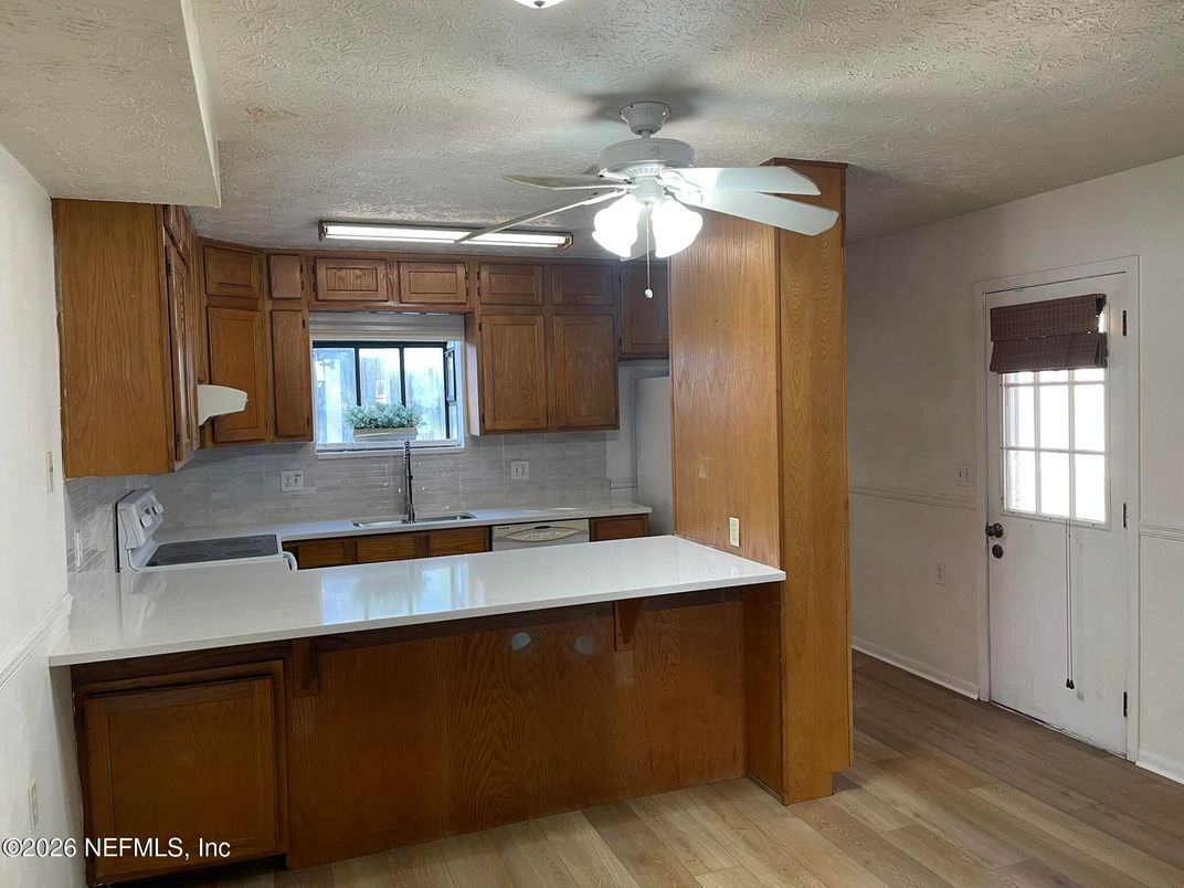 Interior, Kitchen, Wood Texture Flooring