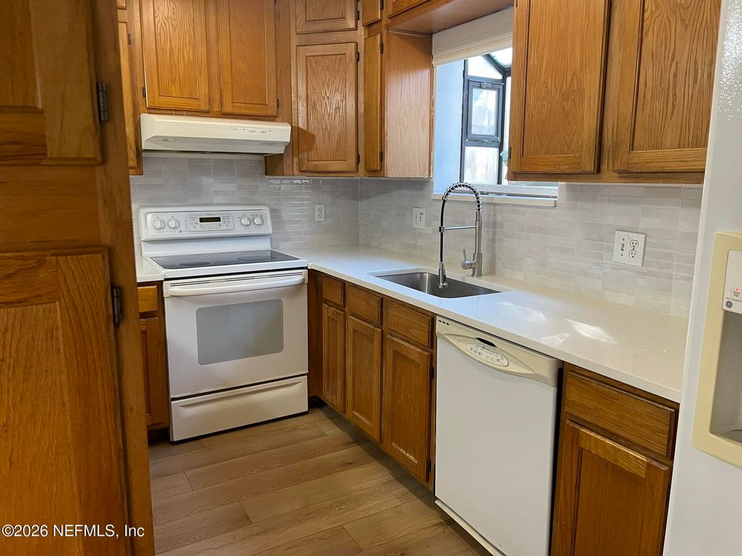 Interior, Kitchen, Wood Texture Flooring