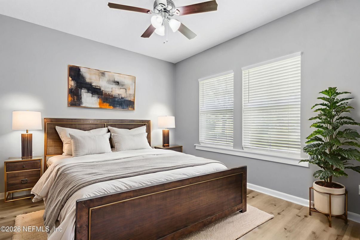 Bedroom, Interior, Wood Texture Flooring