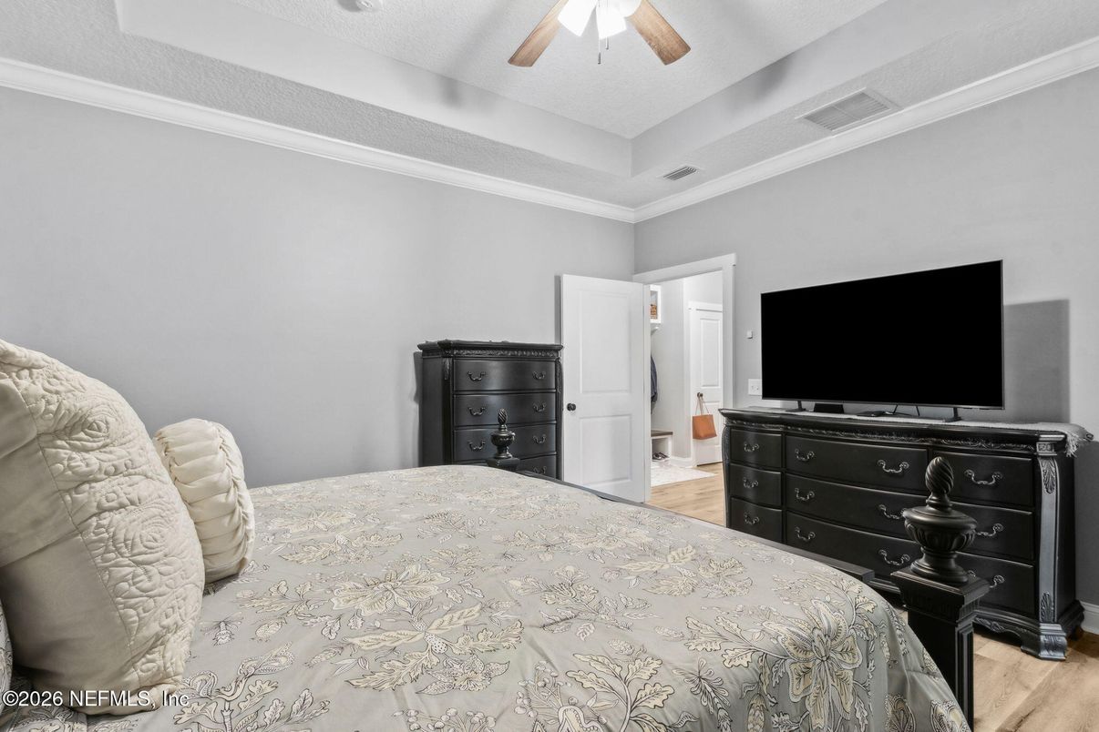 Bedroom, Interior, Wood Texture Flooring