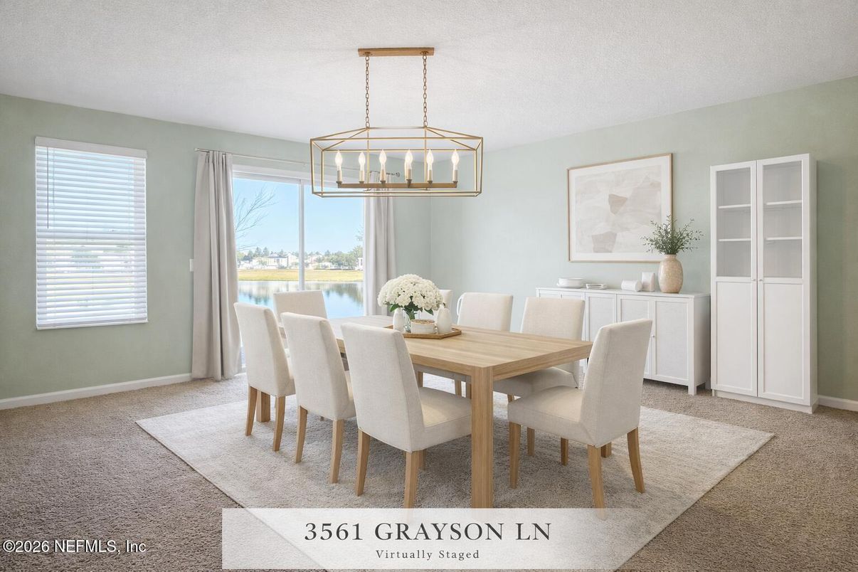 Dining room, Interior, Pendant Lights