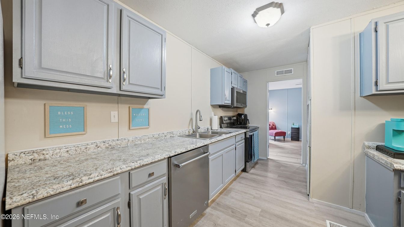 Interior, Kitchen, Wood Texture Flooring