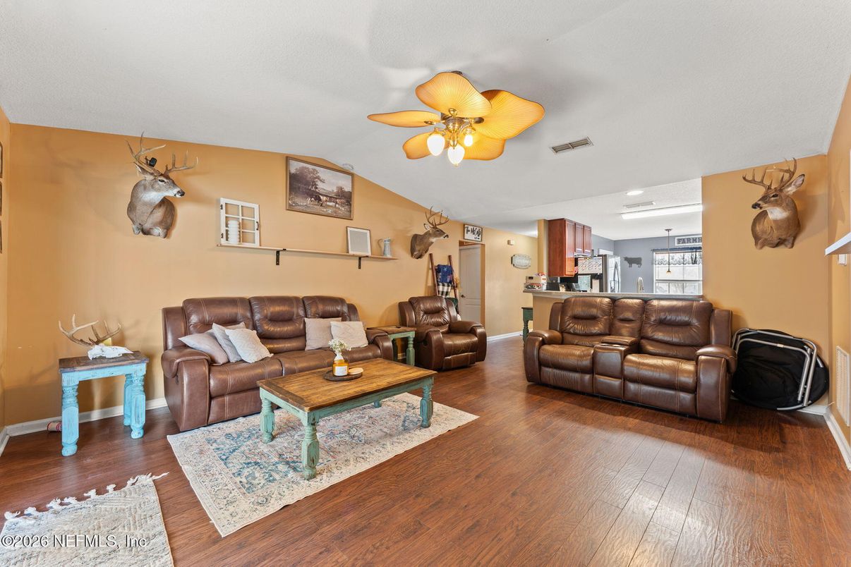 Interior, Kitchen, Living room, Wood Texture Flooring