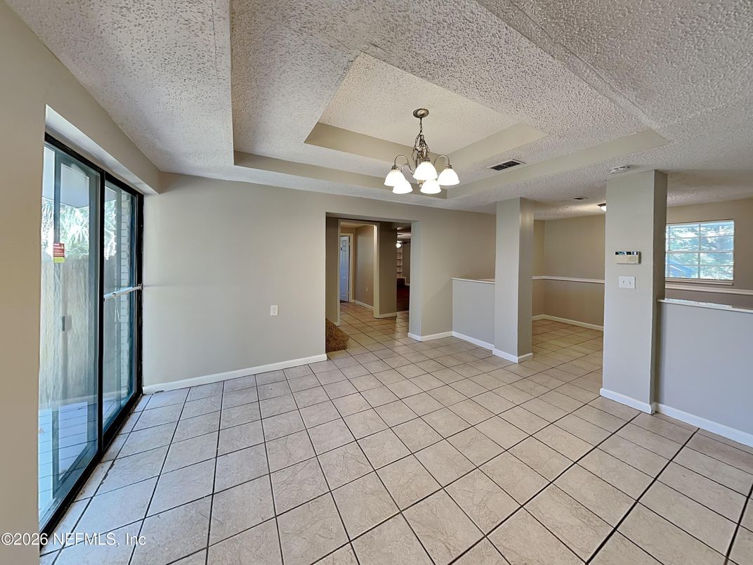 Chandelier, Empty room, Interior