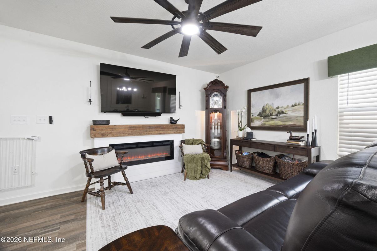 Fireplace, Interior, Living room, Wood Texture Flooring