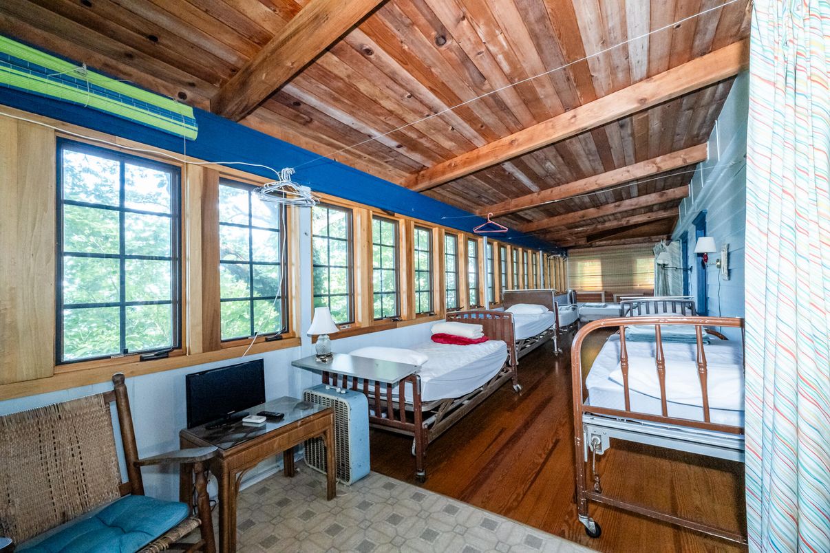 Bedroom, Interior, Wooden Beams, Wooden Ceilings, Wood Texture Flooring