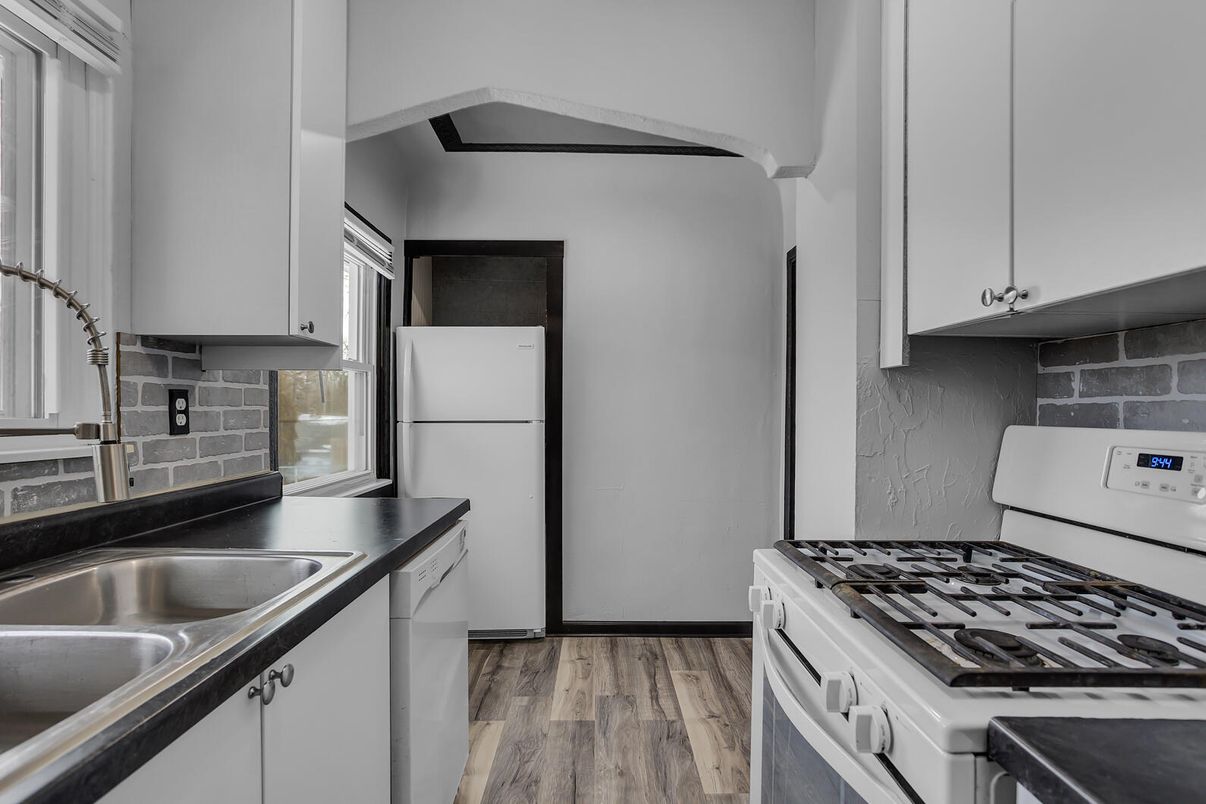 Interior, Kitchen, Wood Texture Flooring