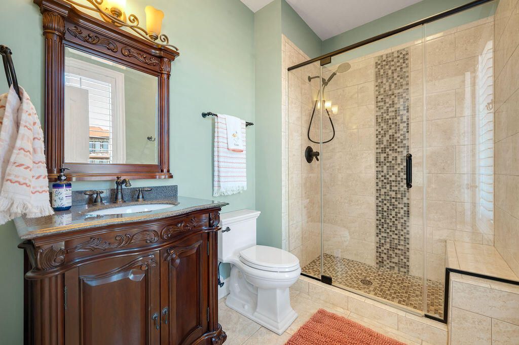 Bathroom, Glass Shower, Interior