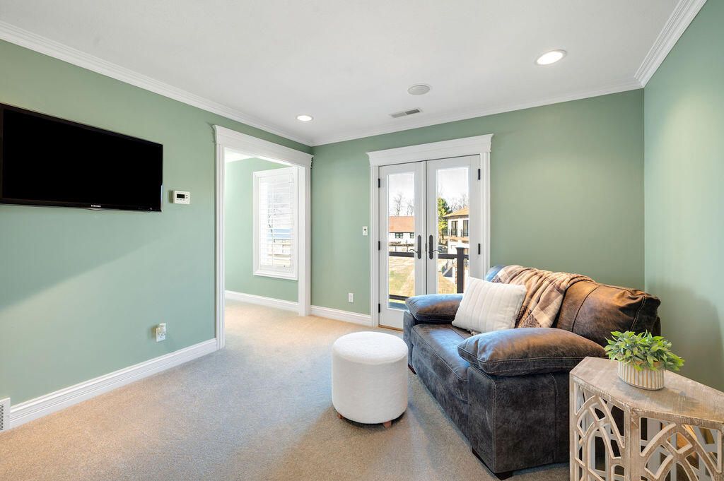 Interior, Living room, Recessed Lighting