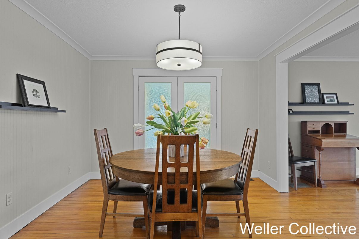 Dining room, Interior, Wood Texture Flooring