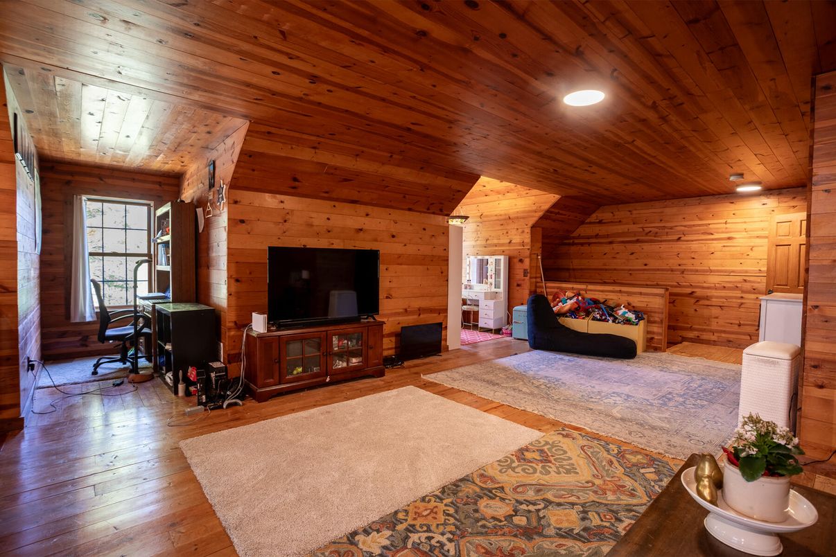 Interior, Recessed Lighting, Wooden Ceilings, Wood Texture Flooring, Wooden Walls