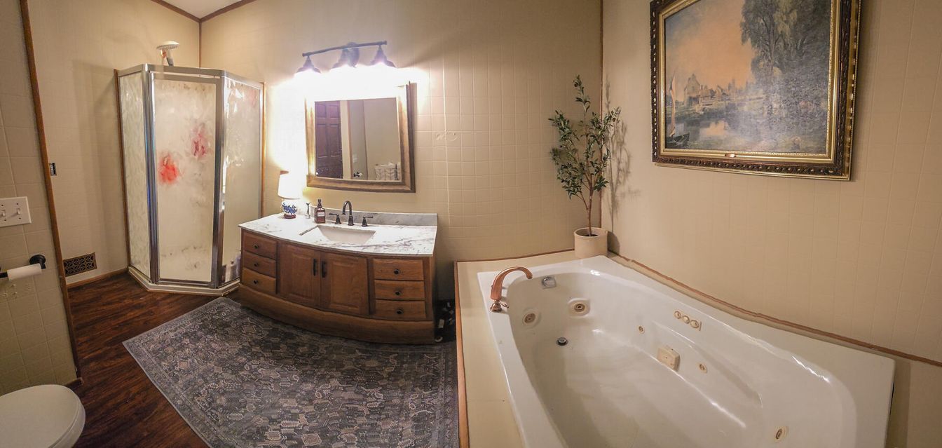 Bathroom, Interior, Wood Texture Flooring