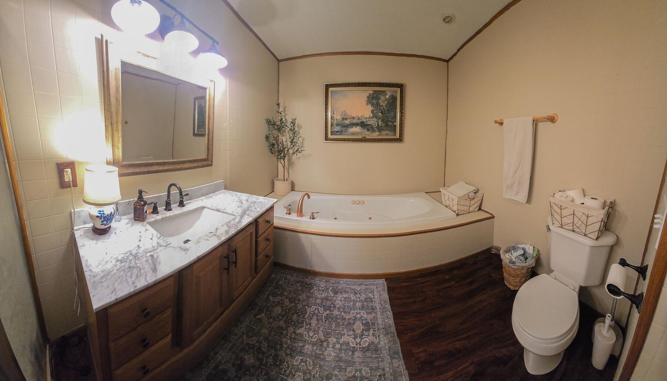 Bathroom, Interior, Wood Texture Flooring