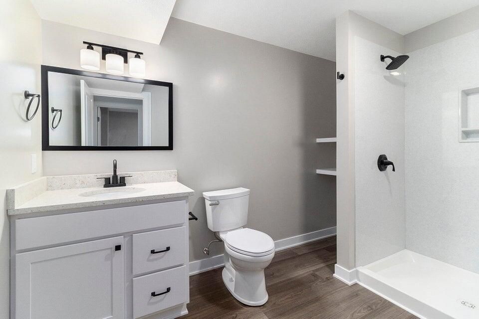 Bathroom, Interior, Wood Texture Flooring