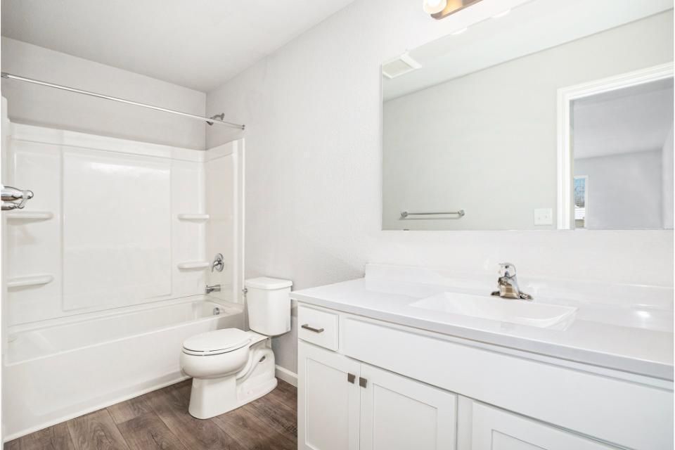 Bathroom, Interior, Wood Texture Flooring