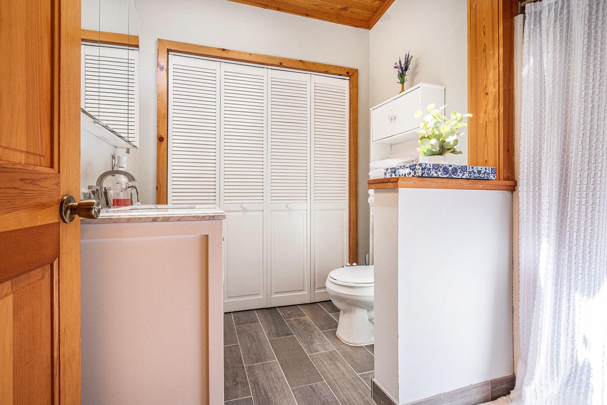 Bathroom, Interior, Wood Texture Flooring