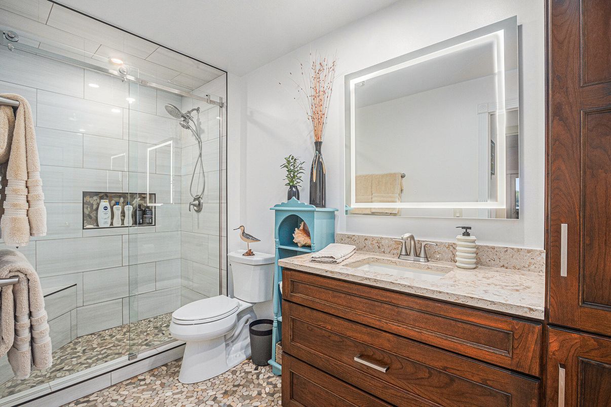 Bathroom, Glass Shower, Interior