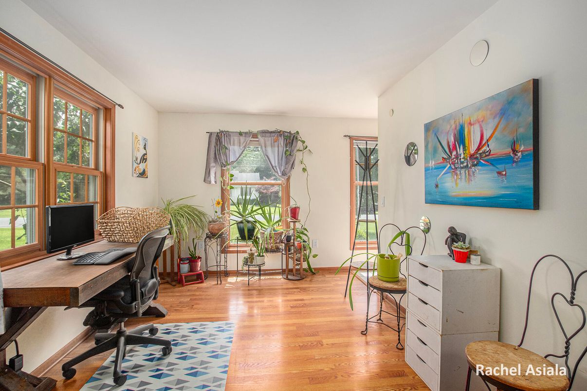Home Office, Interior, Wood Texture Flooring