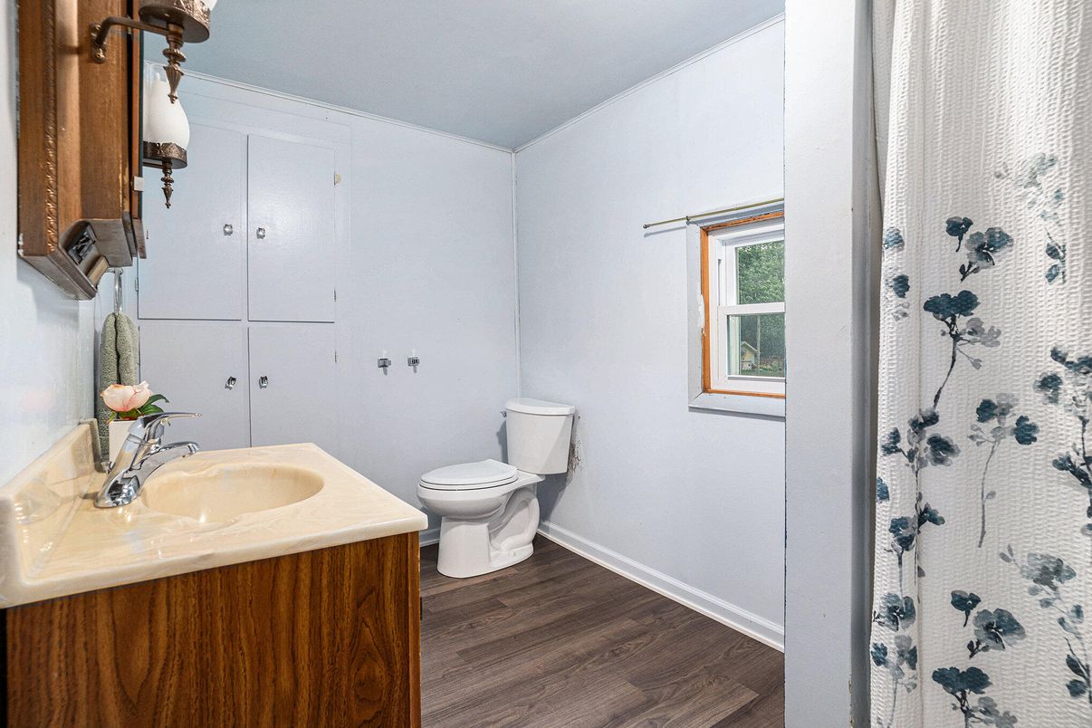 Bathroom, Interior, Wood Texture Flooring