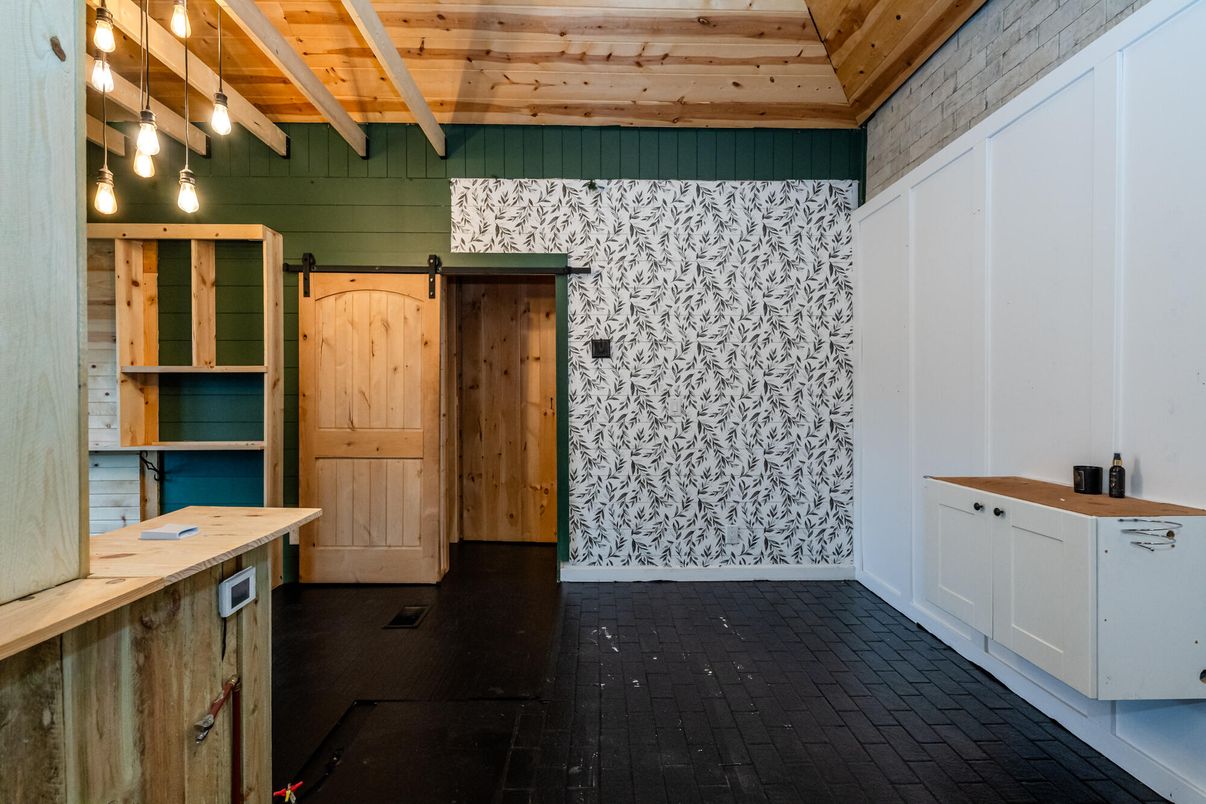 Interior, Pendant Lights, Wooden Ceilings, Wooden Walls