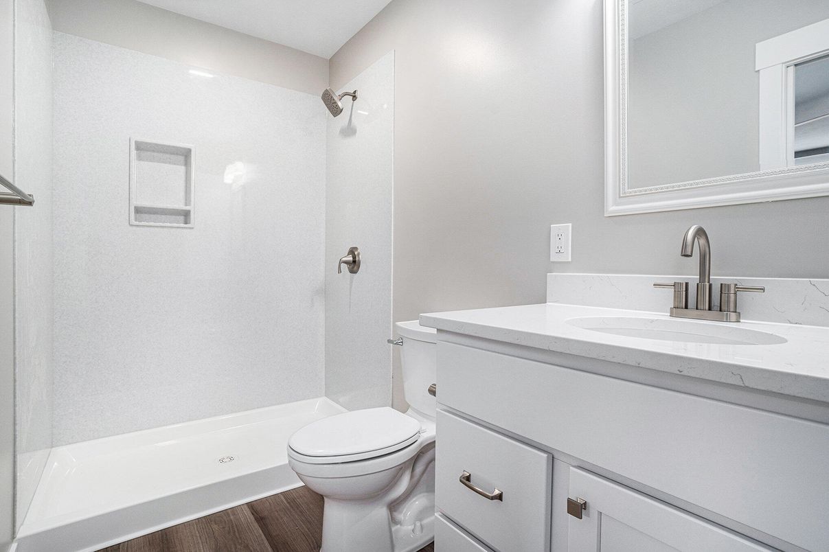 Bathroom, Interior, Wood Texture Flooring