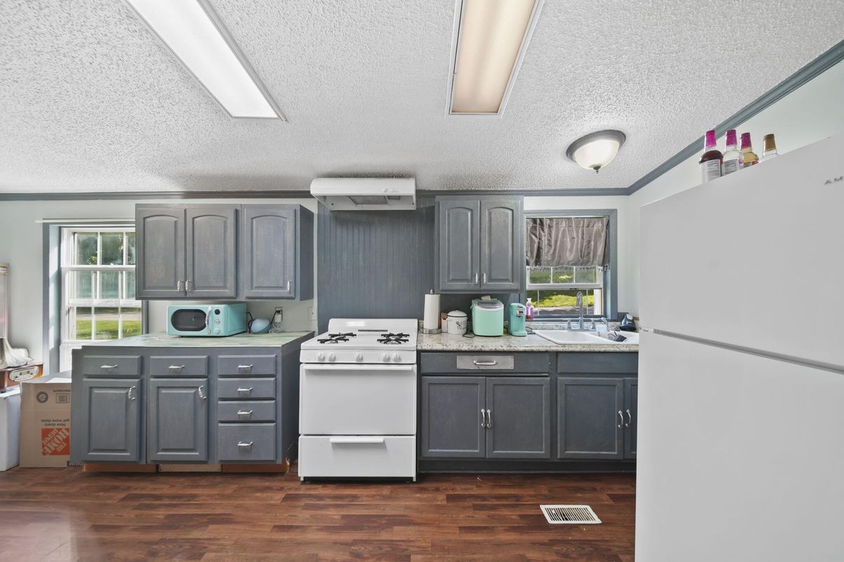 Interior, Kitchen, Wood Texture Flooring