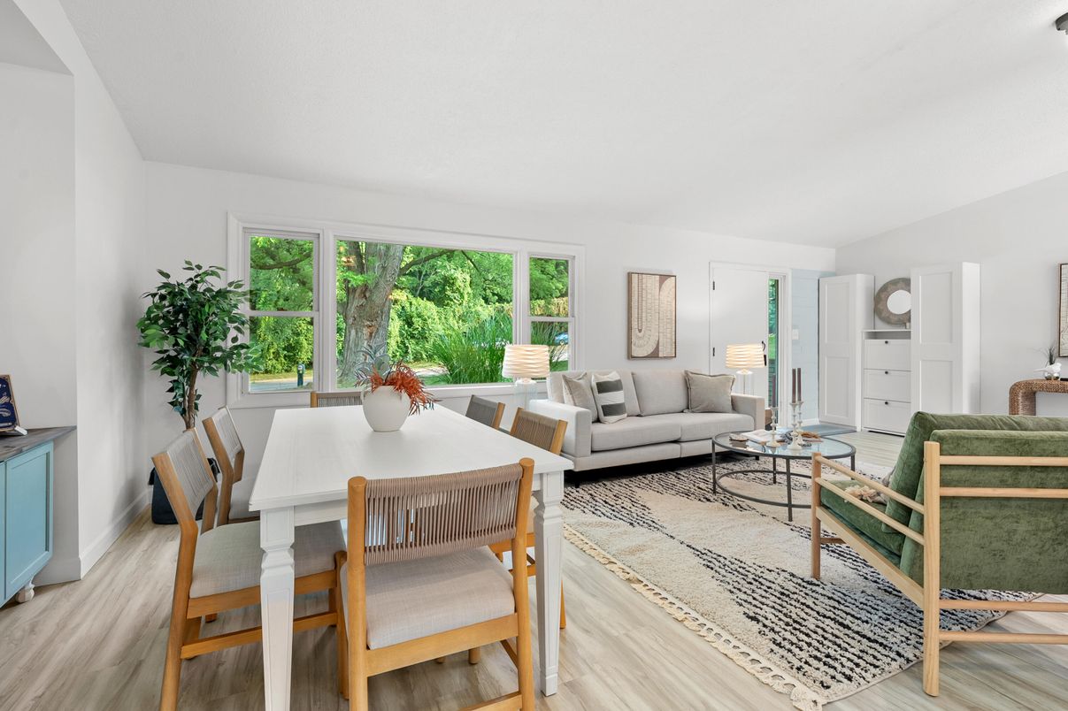 Dining room, Interior, Living room, Wood Texture Flooring