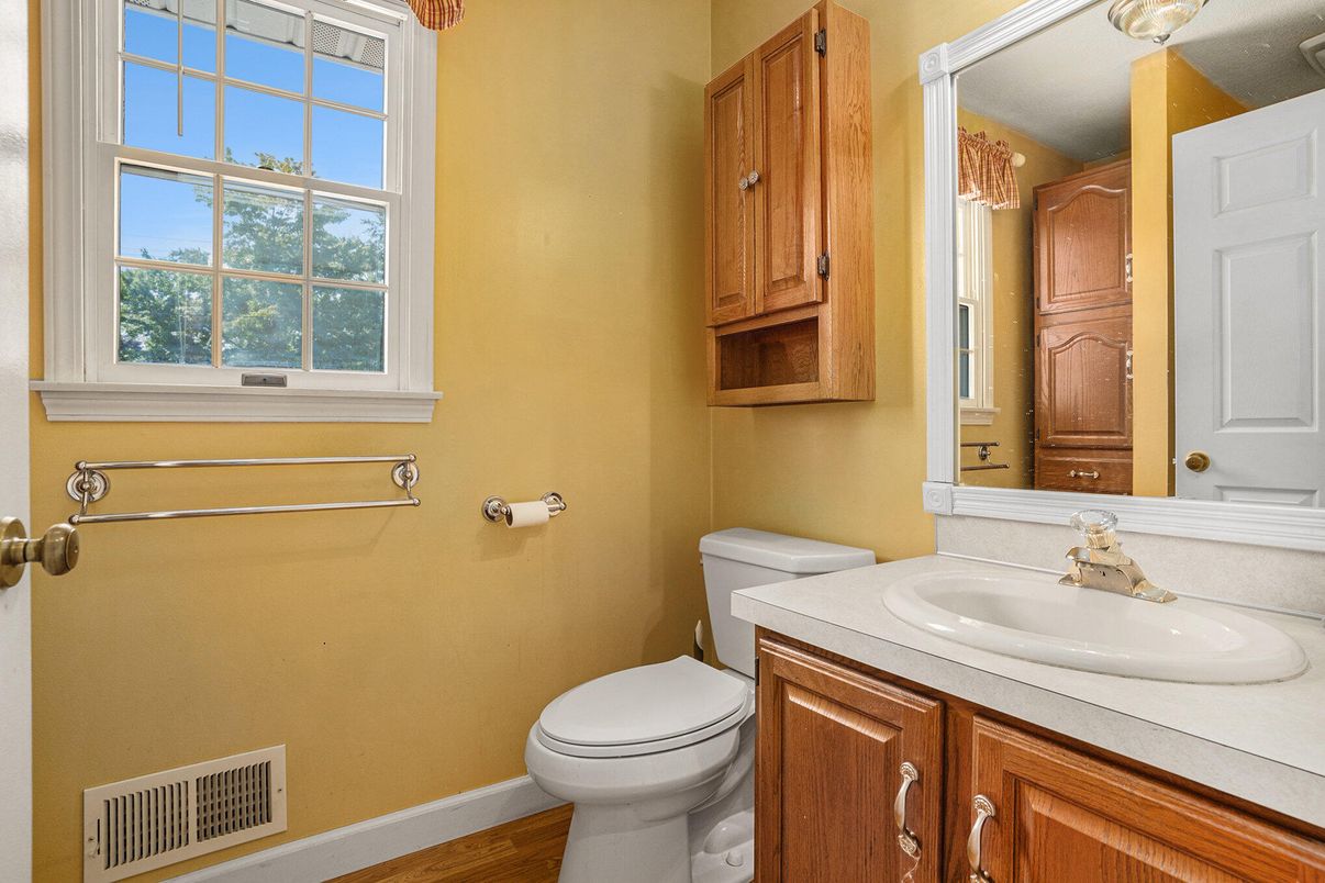 Bathroom, Interior, Wood Texture Flooring