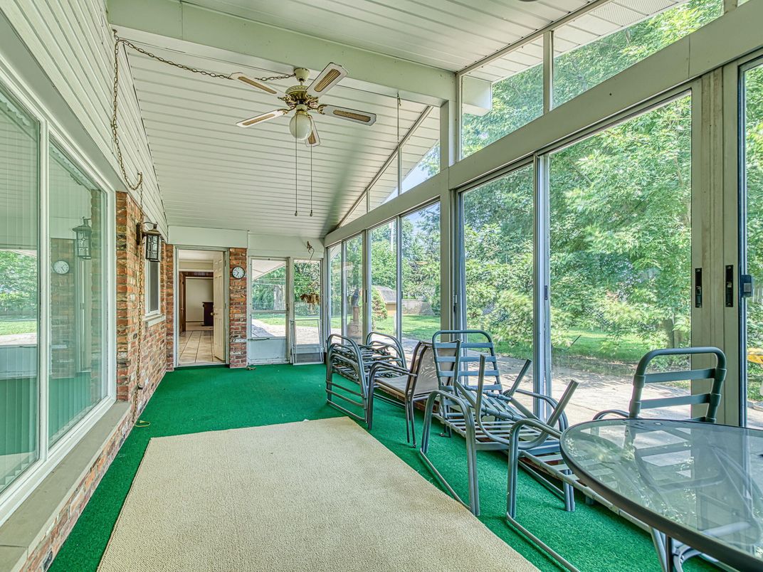 Interior, Stone Walls, Sun Room