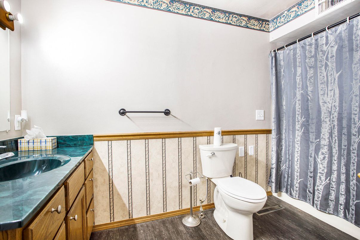 Bathroom, Interior, Wood Texture Flooring
