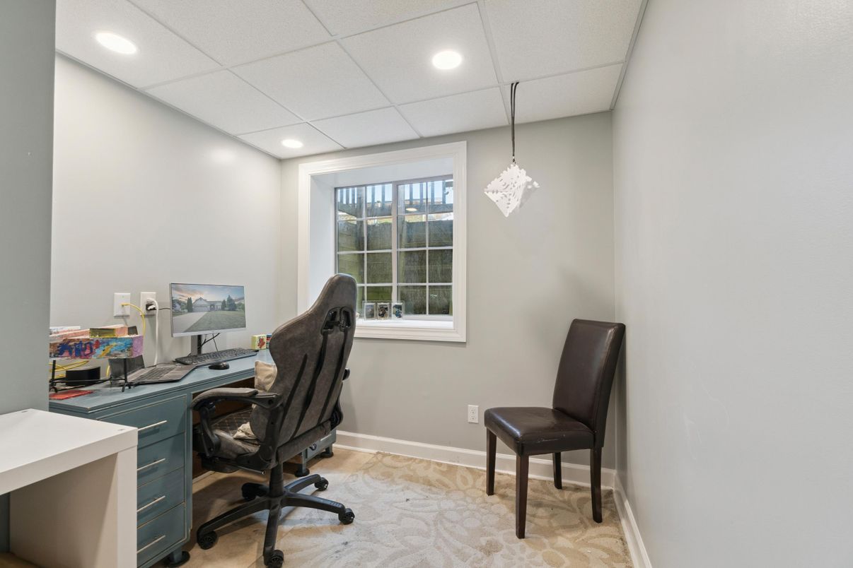 Home Office, Interior, Recessed Lighting