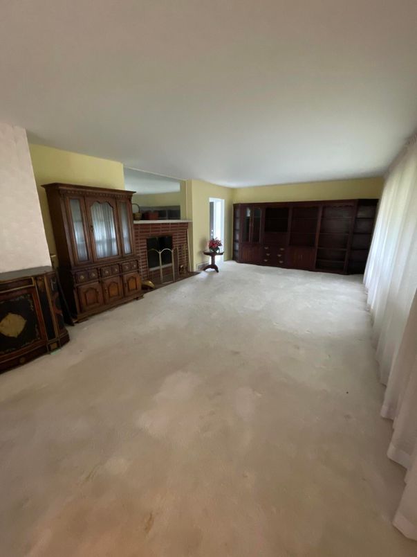 Empty room, Fireplace, Interior
