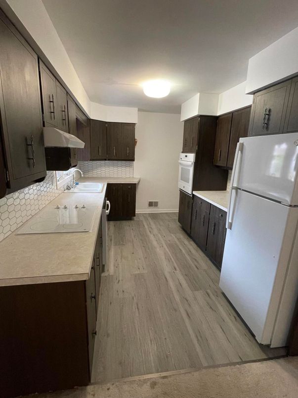 Interior, Kitchen, Wood Texture Flooring