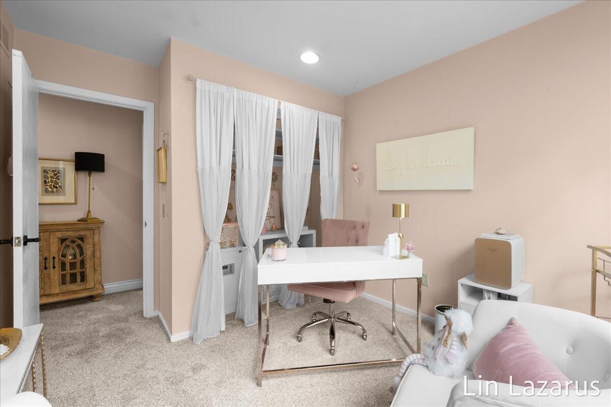 Home Office, Interior, Recessed Lighting