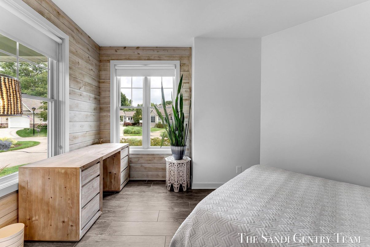 Bedroom, Interior, Wood Texture Flooring, Wooden Walls